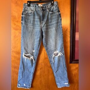 Pistola Distressed Straight Leg Jean Size 29